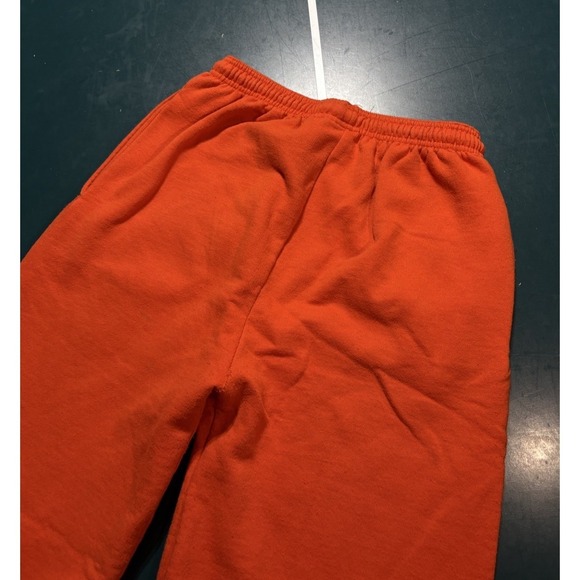 Hope College Champion Sweatpants Men's Small Orange Warm Up Fleece Lined - Picture 9 of 11